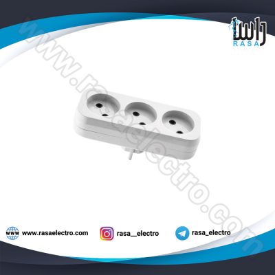 سیم سیار سه خانه ساده دوشاخه دار پارت الکتریک